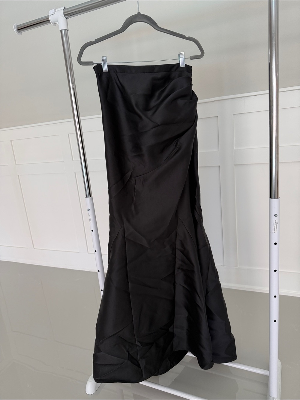 Badgley Mischka Black Strapless Maxi Skirt